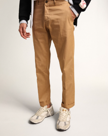 Dad-Star en daim blanc et gris avec étoile en cuir blanc