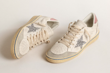 Ball Star LTD avec étoile à paillettes et contrefort en daim rose