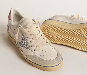 Ball Star LTD avec étoile à paillettes et contrefort en daim rose