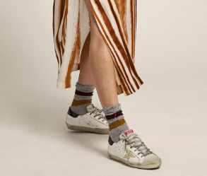 Super-Star LTD pour femme avec contrefort bleu et étoile en cristaux Swarovski